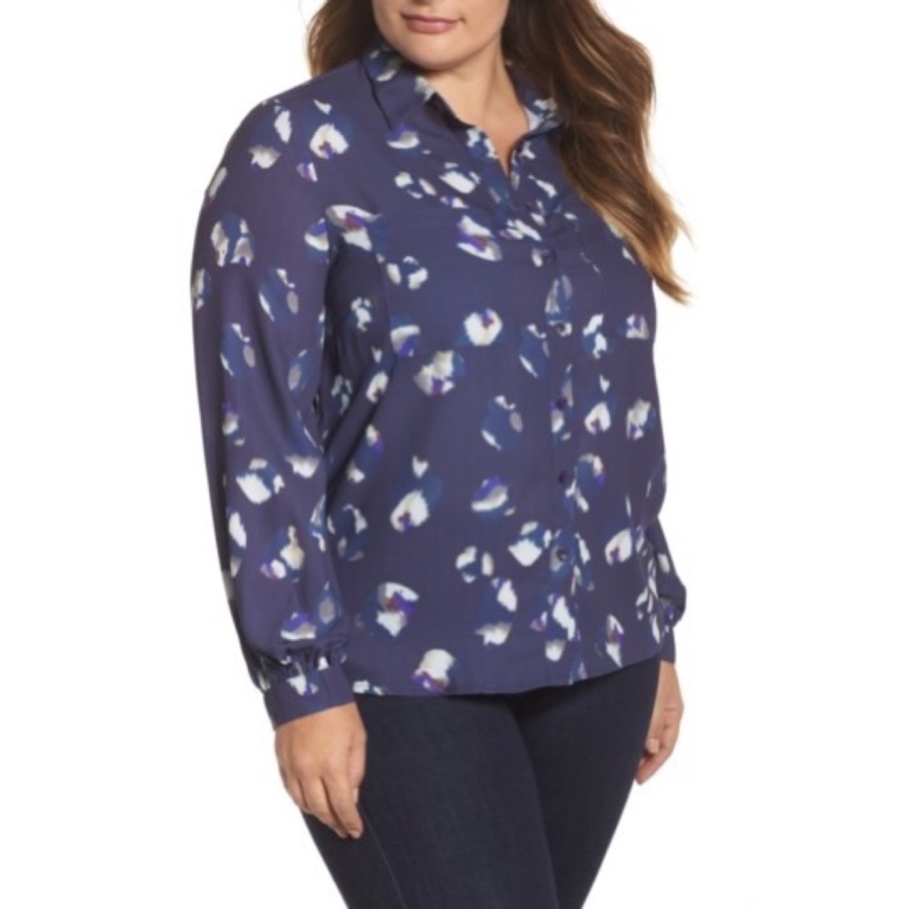 Lost INK PRINT POCKET SHIRT ⭐️SUPER CUTE⭐️